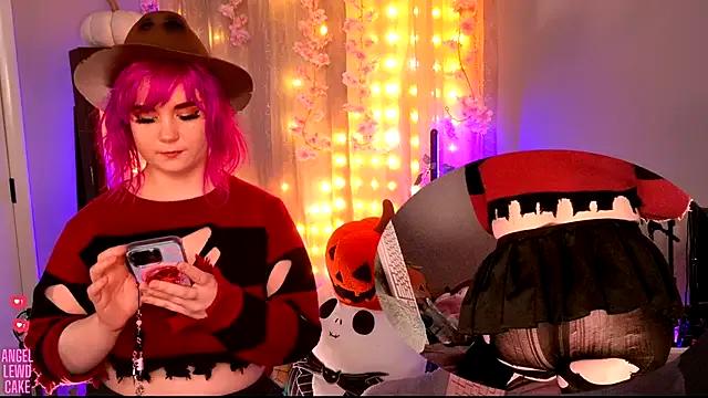 Angel-Lewd-Cake — Rip fishnetsoil ass+5min toy ctrl